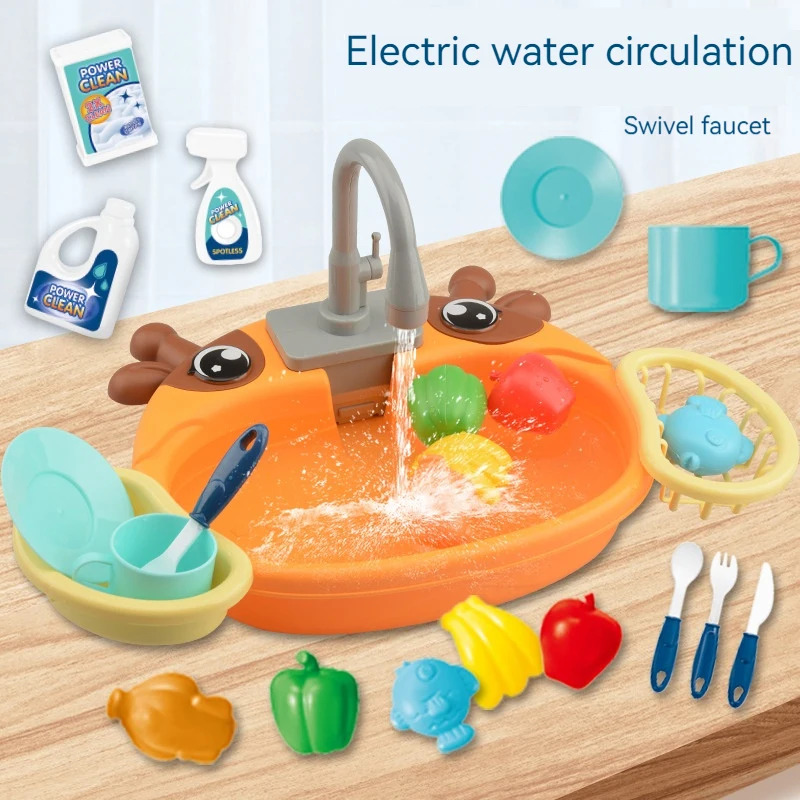 Elektrikli Dolaşan Suyu, Bulaş - Kids Outdoor Mud Kitchen Accessories incelemesi ve fiyatı